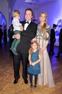 MR CHARLIE & LADY JUBIE WIGAN and their children CAIUS WIGAN and ALIENA WIGAN at the Sugarplum Dinner in aid Sugarplum Children a charity supporting children with type 1 diabetes and raising funds for JDRF, the world's leading type 1 diabetes research charity held at One Marylebone, London on 18th November 2015.
